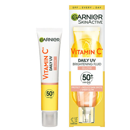 Garnier Skin Active Vitamin C Daily UV Brightening Fluid Sheer Glow, SPF50+ 40 ml