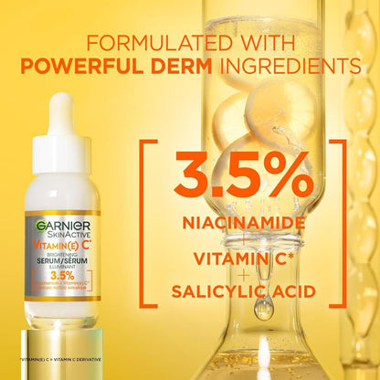 Garnier Skin Active Vitamin C Garnier Vitamin C Anti-Dark Spots &amp; Brightening Serum 30 ml 2 Pack