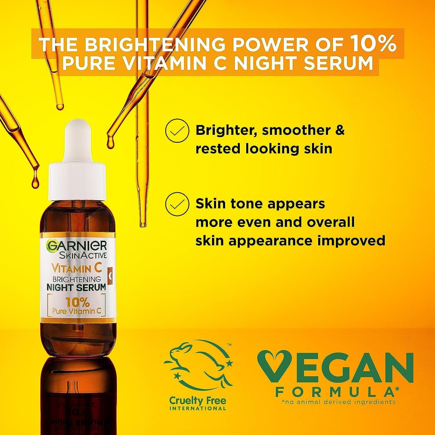 Garnier Skin Naturals Vitamin C Garnier Vitamin C Anti-Dark Spots &amp; Brightening Night Serum 30 ml 2 Pack