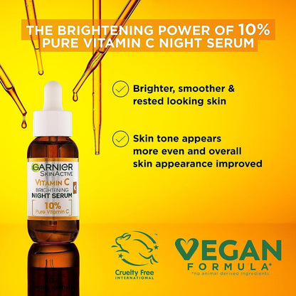 Garnier Skin Naturals Vitamin C Garnier Vitamin C Anti-Dark Spots &amp; Brightening Night Serum 30 ml 2 Pack