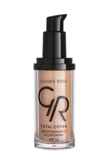 Golden Rose Total Cover 2 in 1 Foundation &amp; Concealer - 07 Natural