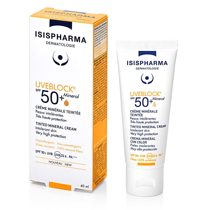 Isis Pharma Uveblock SPF 50+ Mineral Cream 40 ml -Tinted