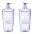 Kerastase Blond Absolu Bain Lumiere Shine Shampoo for Treated Blonde Hair 500ml 2 Pack