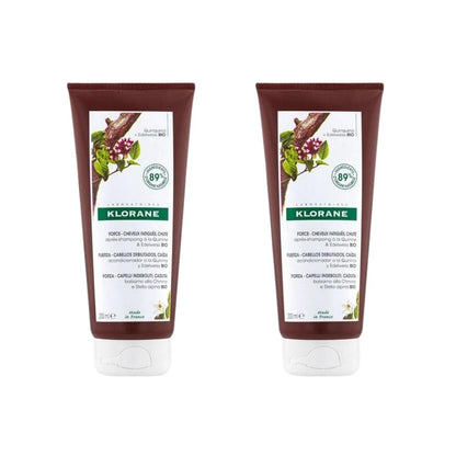 Klorane Quinine and Organic Love Flower Extract Strengthening Conditioner 200 ml -2 Pack