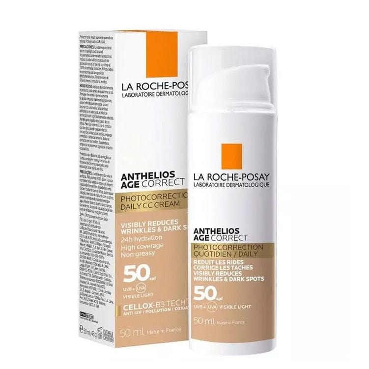 La Roche Posay Anthelios Age Correct SPF 50 Cream 50 ml -Tinted 2 Pack