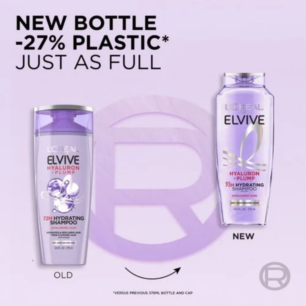 Loreal Elseve Hydra [Hryaluonic] Moisture Filling Shampoo 300 ml -2 Pack