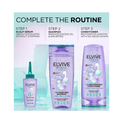 Loreal Elseve Hydra [Hyaluronic] Pure Salicylic Acid Anti-Oil Purifying Conditioner 250 ml