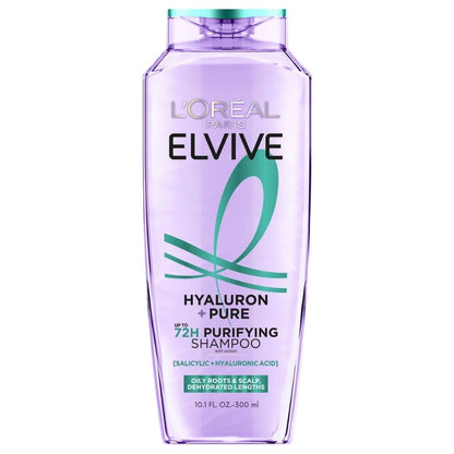 Loreal Elseve Hydra [Hyaluronic] Pure Salicylic Acid Anti-Oil Purifying Shampoo 300 ml