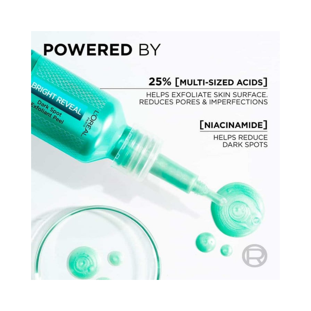 Loreal Paris Bright Reveal Anti Dark Spot Exfoliant Regenerating Peeling Serum 25 ml