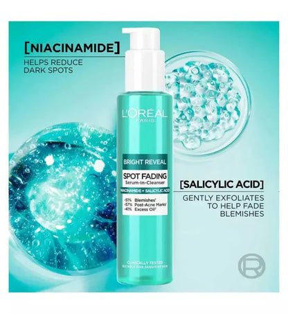 Loreal Paris Bright Reveal Bright Reveal Spot Fading Serum-In-Cleanser 150 ml