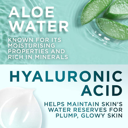 Loreal Paris Hydra Genius Hyaluronic Acid + Aloe Vera Liquid Moisturiser for Normal to Combination Skin, 70ml 3 Pack
