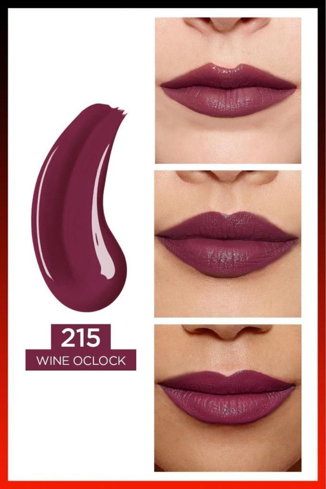 Loreal Paris Infallible Longwear 2 Step Lipstick -215 Wine Oclock