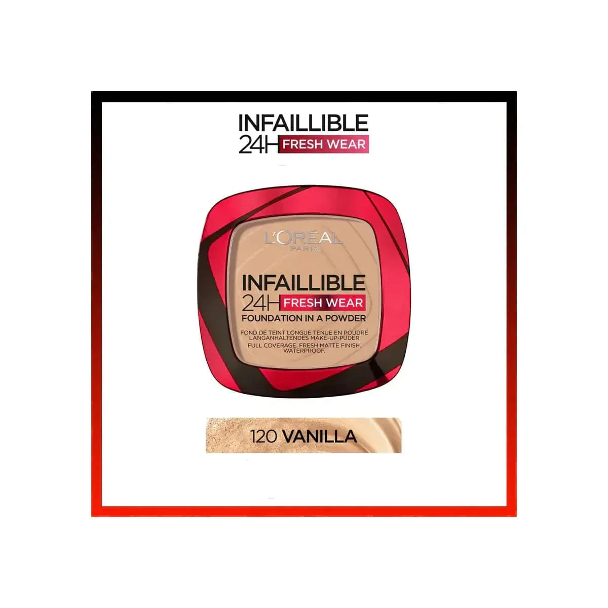 Loreal Paris Infallible Up to 24H Fresh Wear Foundation in a Powder -120 Vanilla