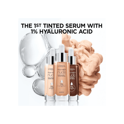 Loreal Paris True Match Nude Plumping Tinted Serum Foundation -1-2 Rosy Light