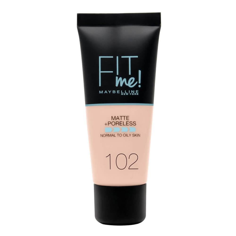 Maybelline Fit Me Matte+Poreless Foundation No:102 Fair Ivory 30ml