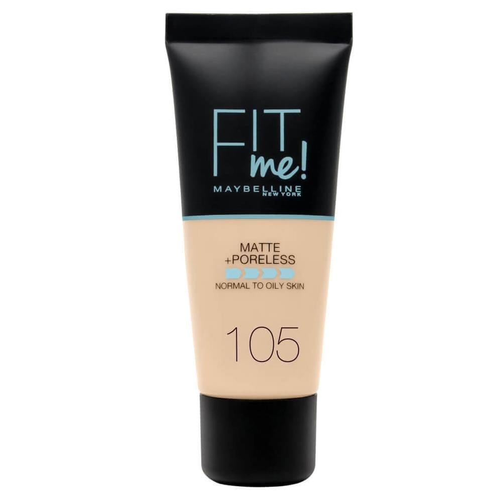 Maybelline Fit Me Matte+Poreless Foundation No:105 Natural Ivory 30ml
