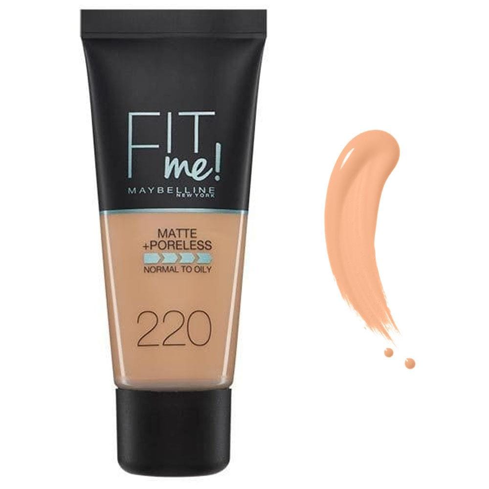 Maybelline Fit Me Matte+Poreless Foundation No:220 Natural Beige 30ml