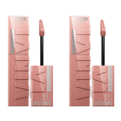 Maybelline New York Super Stay Vinyl Ink Long Lasting Liquid Gloss Lipstick - 95 Captivated - 2 Pack