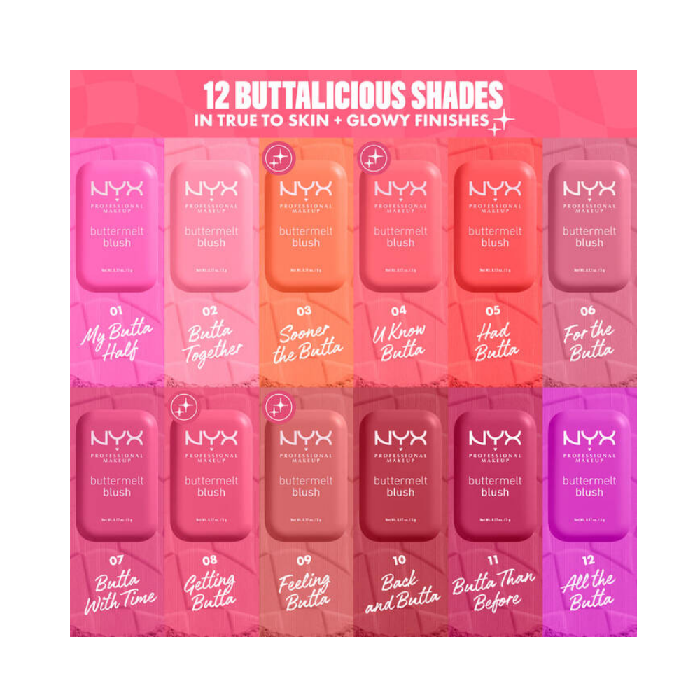 NYX Professional Makeup Buttermelt Blush Creamy - 08 Getting Butta