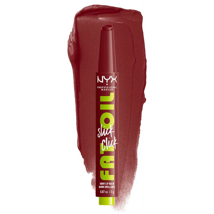 NYX Professional Makeup Fat Oil Slick Click Gloss Lip Balm - 11 In a Mood-Wine