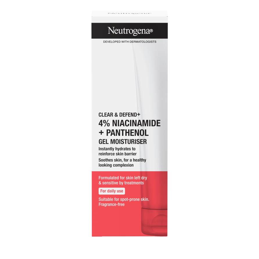 Neutrogena Clear &amp; Defend+ Gel Moisturiser with Niacinamide &amp; Panthenol  50ml / 1.7 fl oz
