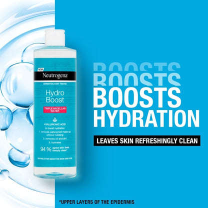 Neutrogena Hydro Boost Triple Micellar Water 400ml / 13.5 fl oz 3 Pack