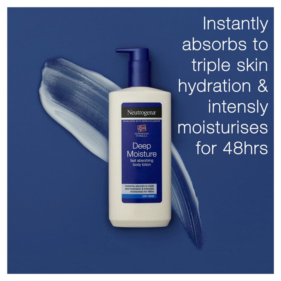 Neutrogena Norwegian Formula Deep Moisture Fast Absorbing Body Lotion 400ml / 13.5 fl oz