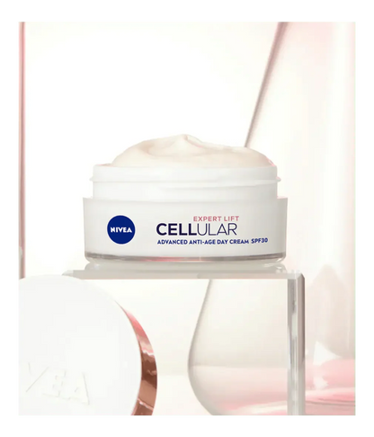 Nivea Cellular Expert Lift Pure Bakuchiol + HA Anti-Age Day Cream SPF30 50ml - 3 Pack