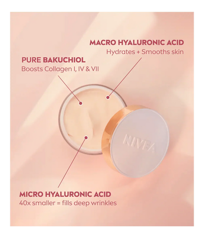 Nivea Cellular Expert Lift Pure Bakuchiol + HA Anti-Age Day Cream SPF30 50ml - 3 Pack