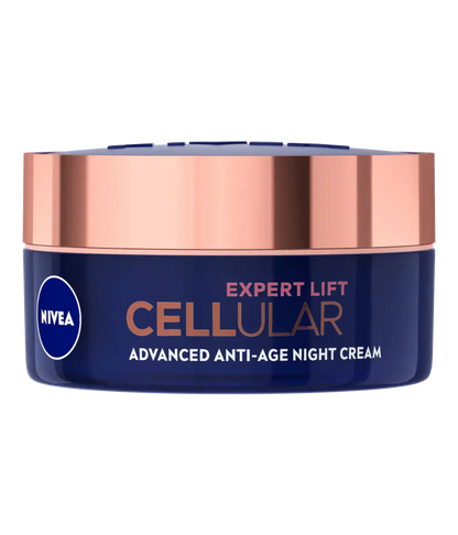 Nivea Cellular Expert Lift Pure Bakuchiol + HA Anti-Age Night Face Cream 50ml / 1.7 fl oz - 3 Pack