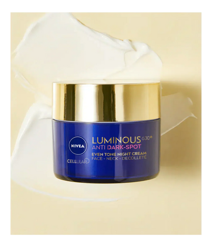 Nivea Luminous 630 Anti Dark Spot Night Cream  50ml / 1.7 fl oz - 3 Pack