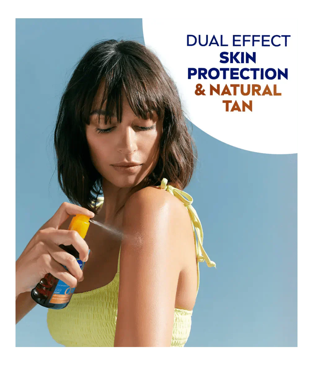 Nivea Sun Tan Activating Oil SPF30 Protect&amp;Bronze 200ml / 6.8 fl.oz - 3 Pack