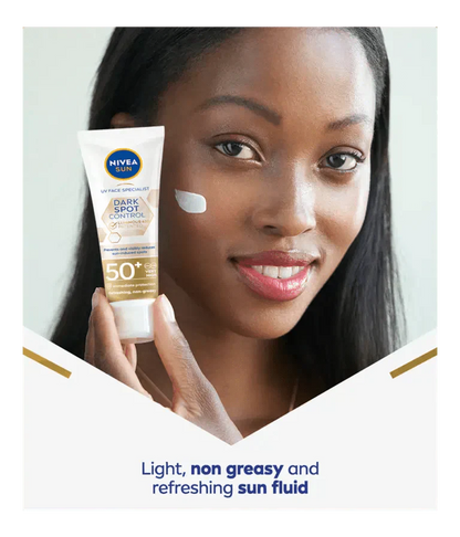 Nivea Sun UV Face Luminous 630 Spot Control Sun Fluid SPF50 40ml / 1.35 fl.oz - 4 Pack