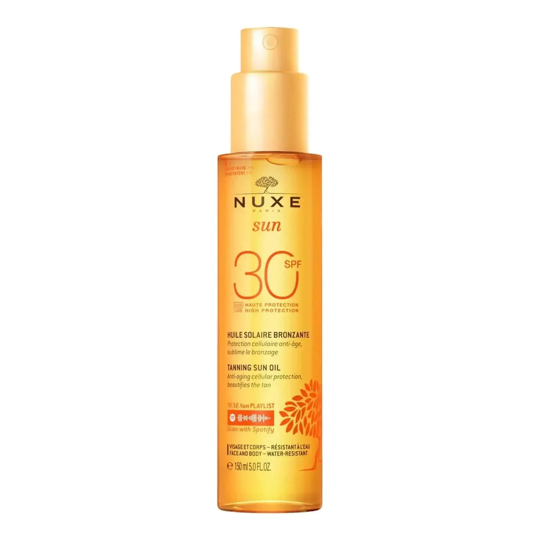 Nuxe Sun Huile Bronzante Haute Protection Spf30 150 ml