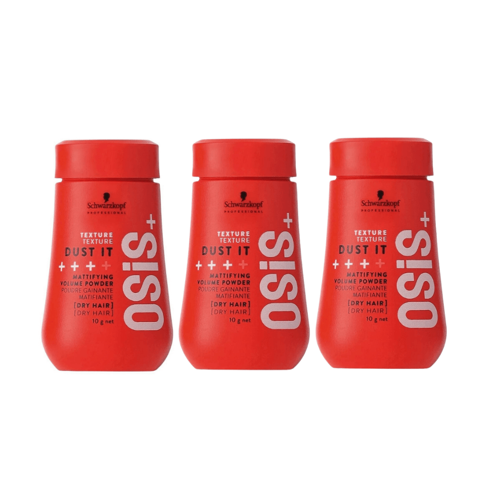 Schwarzkopf Osis Dust It Strong Hold Matte Volume Hair Powder 10g | Powder Matte Powder Wax 3 Pack