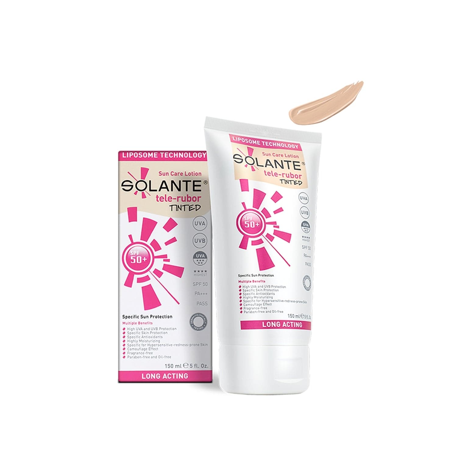 Solante Telerubor Tinted SPF 50+ Lotion 150 ml