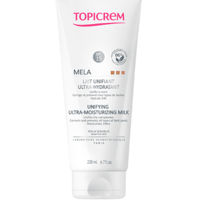 Topicrem Mela Unifying Spf15 Ultra Moisturizing Milk 200 ml