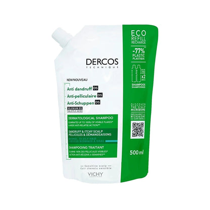 Vichy Dercos Anti Dandruff Anti-Dandruff Shampoo for Oily Scalp 500 ml -Refill