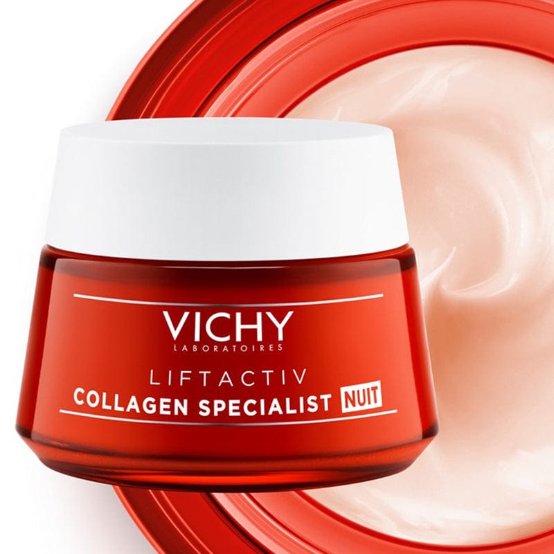 Vichy Liftactiv Collagen Specialist Anti-Aging Night Care Cream 1.7 oz Skin Care