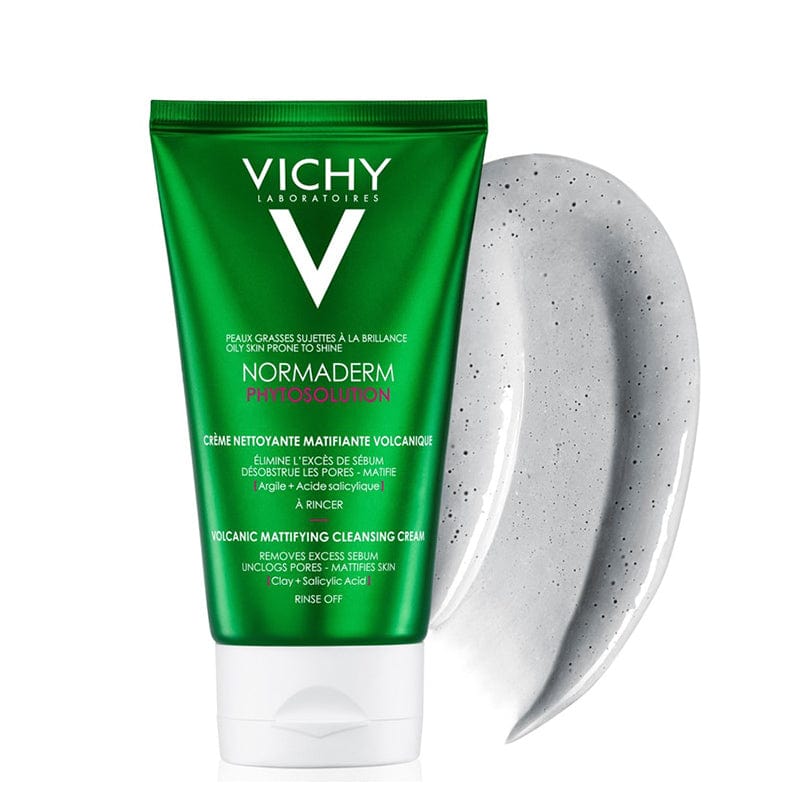 Vichy Normaderm Phytosolution Anti-Glare Volcanic Cleanser 125 ml 2 Pack