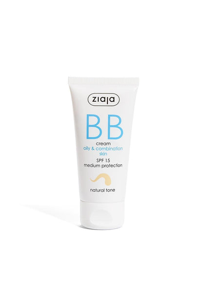 Ziaja BB Cream for Oily and Combination Skin - Natural Tone SPF 15 50 ml